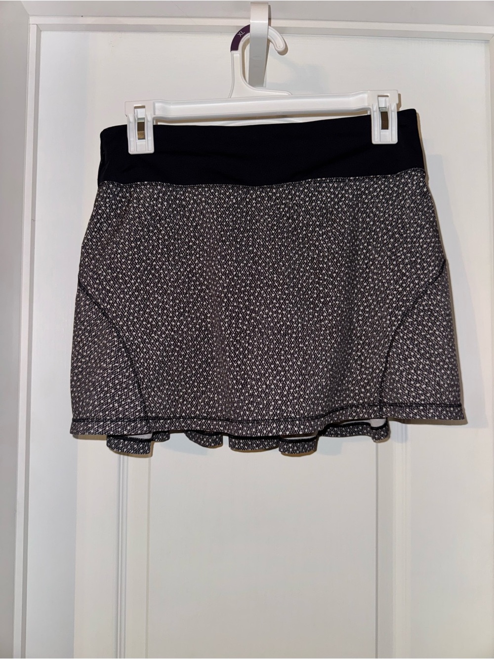 lululemon athletica Black and White Micro-Print Skater Skirt